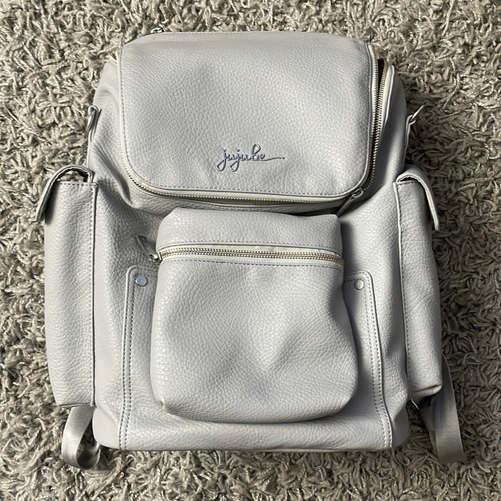 Jujube Forever Backpack Faux Gray Leather